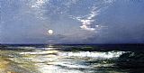 Moonlit Seascape I by Thomas Moran